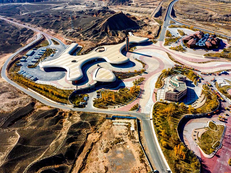 甘肅張掖七彩丹霞旅游景區(qū)游客服務中心網架副本